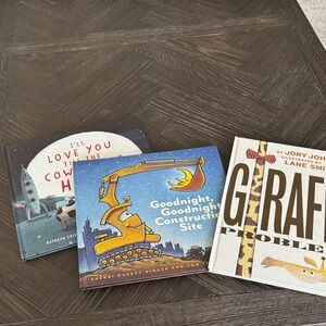 Kids Storytime Book Bundle | Construction Site Giraffe Problems Children’s Books